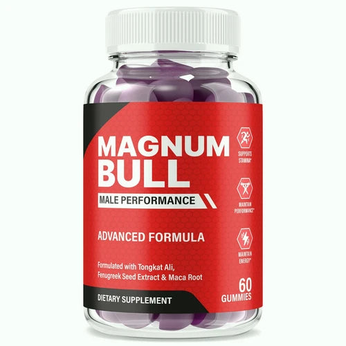 Magnum Bull Gummies for Men, Ultra Potency Formula For Male Health 60ct