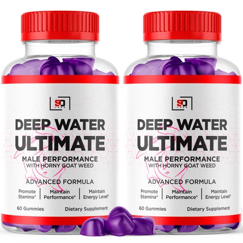 (2 Pack) Deep Water Ultimate Gummies For Men, Advanced Performance Supplement