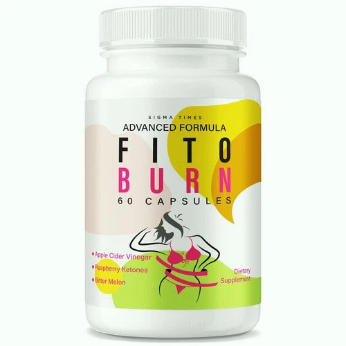 Fito Burn Capsules - FitoBurn Fat-Burner Formula for Weight Loss 60 ct
