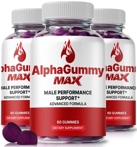 (3 Pack) AlphaGummy Max for Men, Advanced Alpha Gummy s Male Support Formula