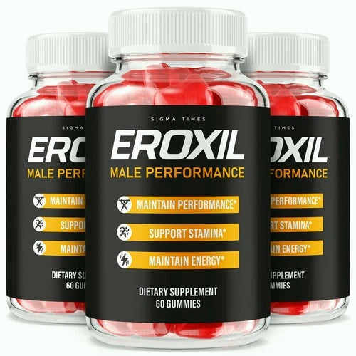 (3 Pack) Eroxil Male Gummies, Ero Xil Performance Gummy for Men