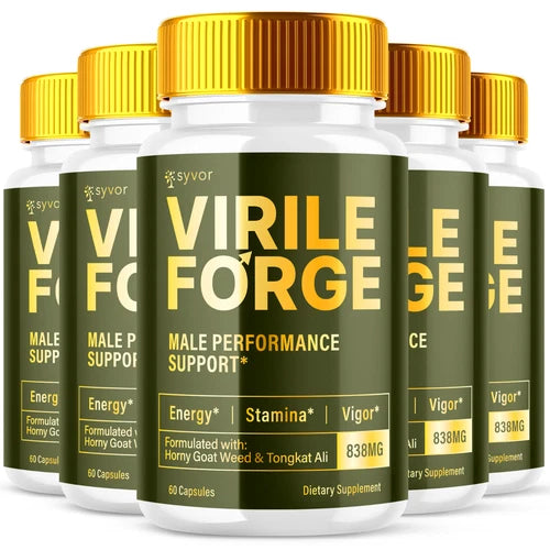 Virile Forge Advanced Supplement for Men with Natural Ingredients 300 Capsules