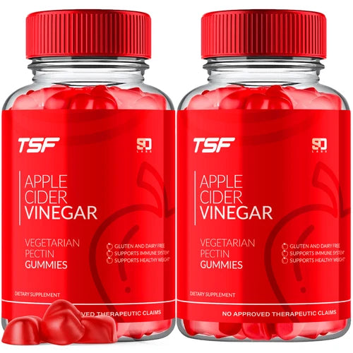 (2 Pack) TSF Keto Gummies, The Slim Firm ACV Weight Loss Gummies (120 Gummies)