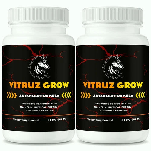 (2 Pack) Vitruz Grow Pills for Men, Advanced Male Performance Formula