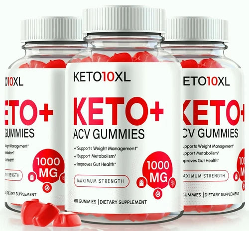 (3 Pack) Keto10XL Keto + ACV Gummies for Advanced Weight Loss and Energy