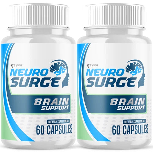 (2 Pack) Neuro Surge Nootropic All Natural Super Brain Supplement 120 Capsules