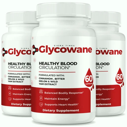 (3 Pack) Glycowane Capsules - Blood Health Support Formula for Balanced Levels