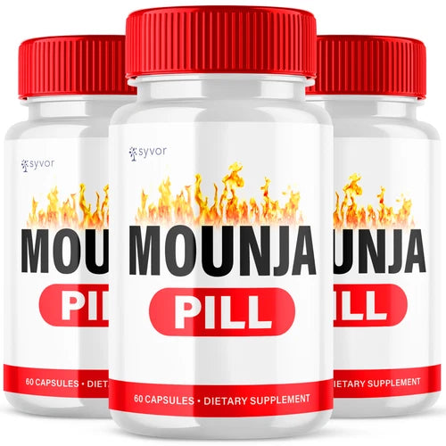 (3 Pack) Mounja Pill Advanced Formula Natural Energy & Fitness Vitamin 180 Caps