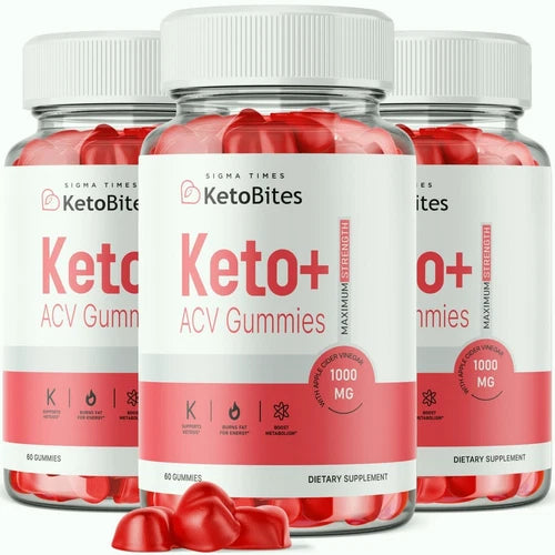 (3 Pack) Keto Bites ACV Gummies - Keto Bites - KetoBites Gummies For Weight Loss