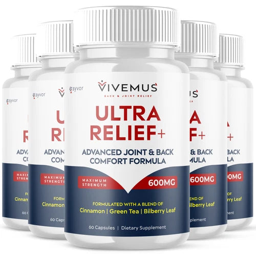 (5 Pack) Vivemus Ultra Relief+ Joints Health Support Max Supplement 300 Capsules