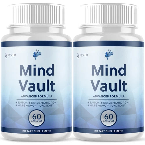 (2 Pack) Mind Vault Nootropic All Natural Formula Brain Supplement 120 Capsules
