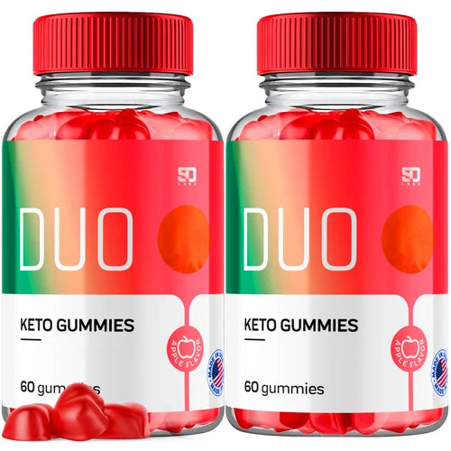 (2 Pack) Duo Keto Gummies, Duo Advanced ACV Weight Loss Gummies (120 Gummies)