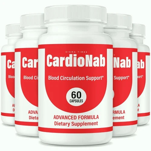 (5 Pack) CardioNab Capsules, Cardio Nab Heart Wellness Support Formula