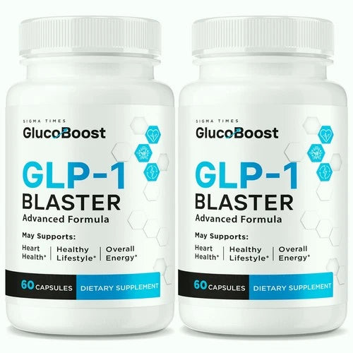 (2 Pack) GlucoBoost GLP-1 Booster, Gluco Boost Blood Support, Glucose Boost