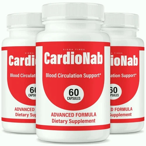 (3 Pack) CardioNab Capsules, Cardio Nab Heart Wellness Support Formula