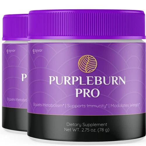 (2 Pack) Purpleburn Pro Powder Support Weight Management & Fitness 60 Servings