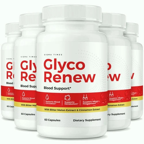 (5 Pack) Glyco Renew Advanced Blood Support Pills for Healthy Blood Sugar Levels