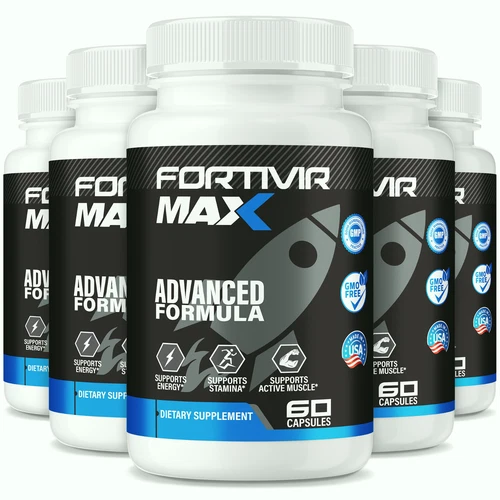 (5 Pack) Fortivir Max Capsules for Men, FortivirMax Male Health Support Formula
