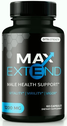 Max Extend Male Health Support Pills to Boost Vitality and Performance 60ct