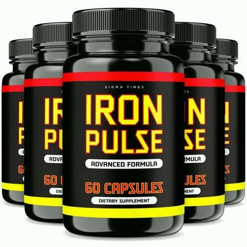 (5 Pack) Iron Pulse - Iron Pulse for Men, Male Performance Support