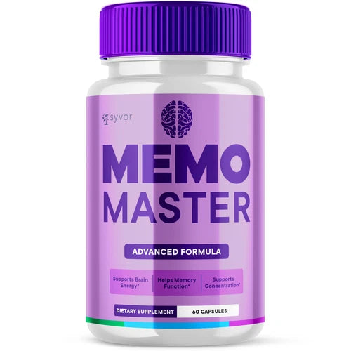 (1 Pack) Memo Master Nootropic All Natural Formula Brain Supplement 60 Capsules