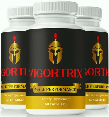 (3 Pack) Vigortrix Men Vitality Pills, Natural Energy & Stamina Support for Men