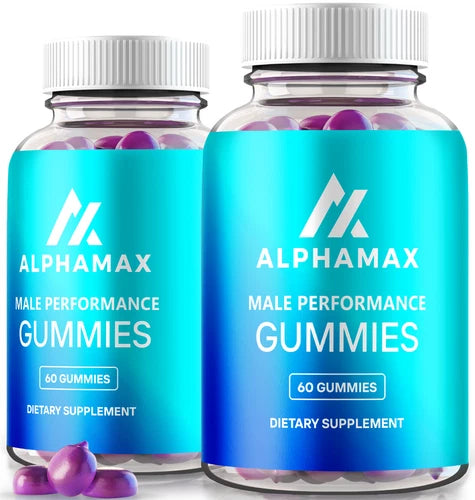 (2 Pack) Alpha Max Gummies For Men, Alphamax Male Performance Gummies, Alpha Max