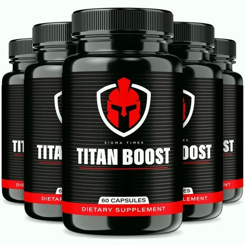 (5 Pack) Titan Boost For Men, Titan Boost Pills, Titan Male Performance Big D
