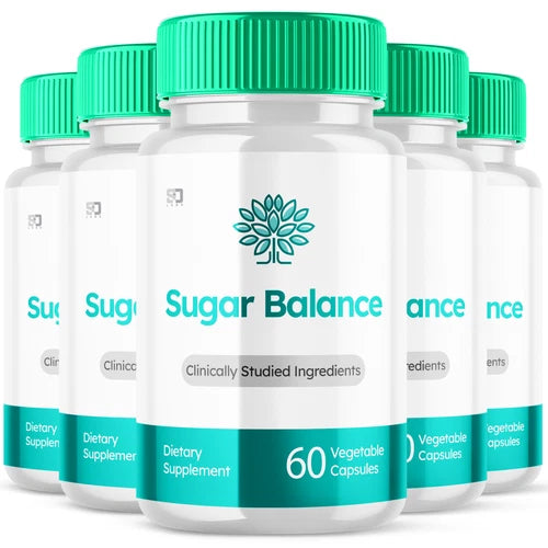 Sugar Balance Blood Flow and Health Support Pills 300 Capsules (5 Pack)