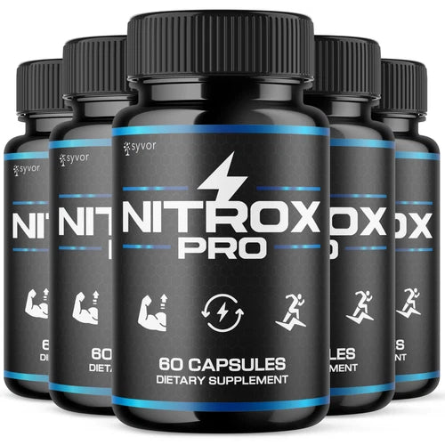(5 Pack) Nitrox Pro for Men Advanced Max Formula Vitamin Supplement 300 Capsules