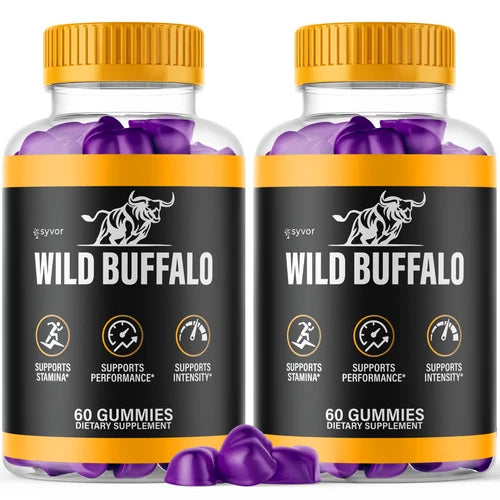 (2 Pack) Wild Buffalo Male Gumys Advanced Formula Vitamin Supplement 120 Gummies