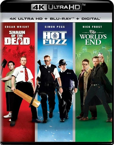 Shaun of the Dead / Hot Fuzz / The World's End 4K UHD Blu-ray Simon Pegg NE