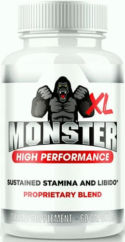 Monster XL Performance & Drive Pills for Men, MonsterXL Male Support 60ct