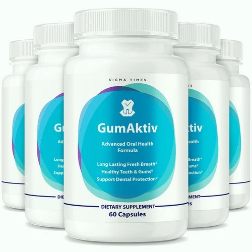 (5 Pack) Gumaktiv for Teeth, Gum Aktiv Dental Support Capsules for Healthy Gums