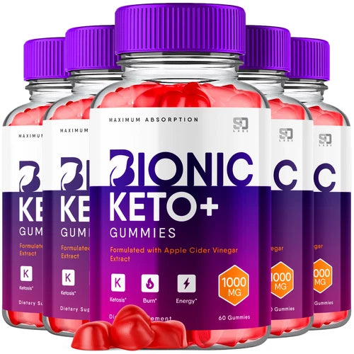 (5 Pack) Bionic Keto, Bionic Keto ACV Weight Loss Fat Burn Gummies (300 Gummies)