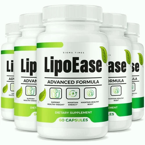 (5 Pack) LipoEase Capsules, Lipo Ease Fat-Burning Formula for Weight Loss