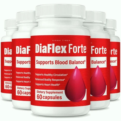 (5 Pack) DiaFlex Forte Capsules, DiaFlexForte Blood Health Support Formula