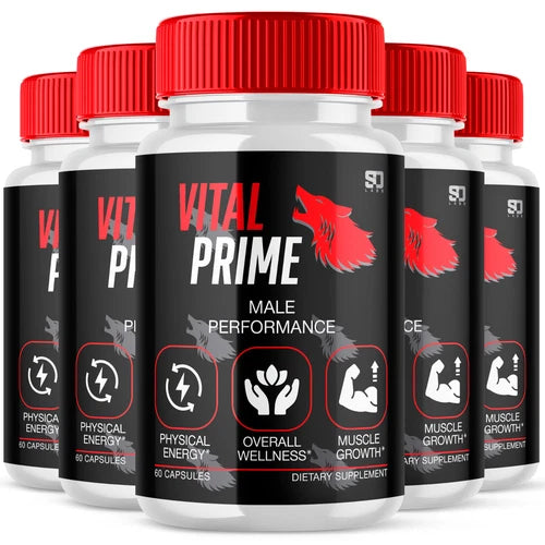 (5 Pack) Vital Prime Men Pills, Maximize Energy, Vitality & Stamina 300 Capsules