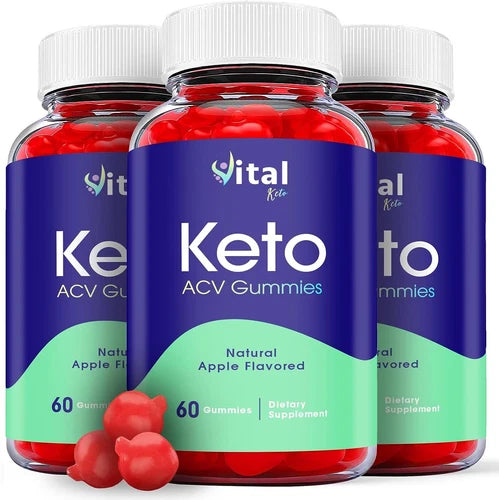 Vital Keto Gummies - Vital Keto ACV Gummys For Weight Loss ORIGINAL - 3 Pack