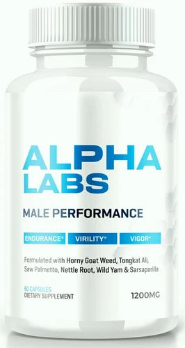 Alpha Labs  Male Health Pills to Boost T-Levels for Intimate Drive 60ct