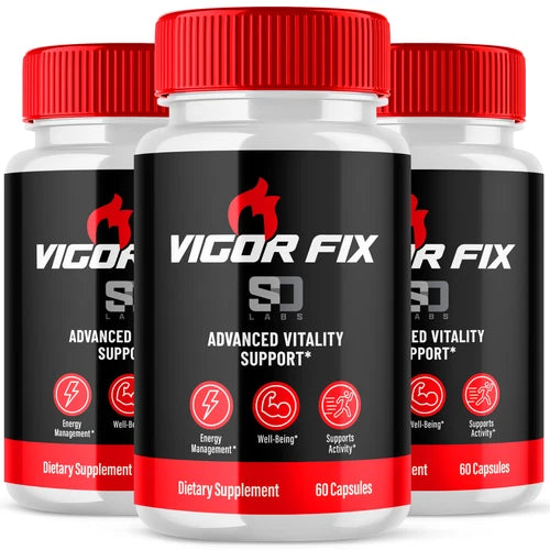 Vigor Fix Male Health Pills - Boost Masculine Vitality and Performance (3 Pack)