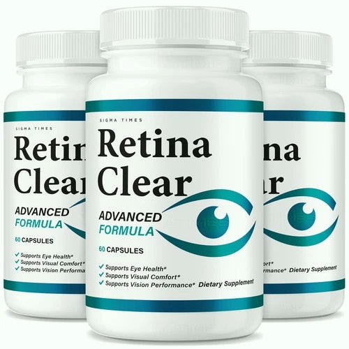 (3 Pack) Retina Clear – Retina Clear Capsules for Eyes