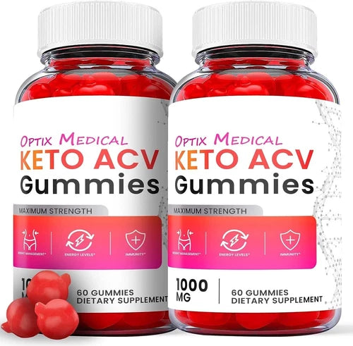 Optix Medical Keto Gummies- Optix Medical ACV Gummys Weight Loss ORIGINAL-2 Pack