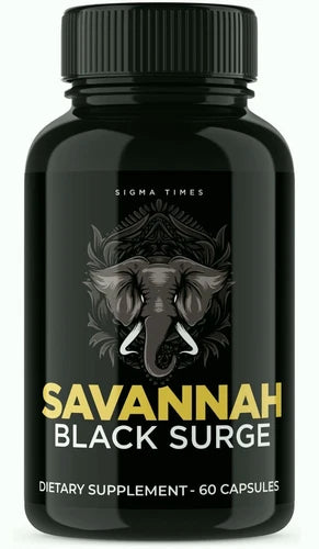 Savannah Black Surge Male Enhancement Formula to Help Boost Performance 60ct