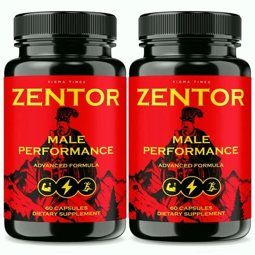 (2 Pack) Zentor Pills for Men,  Advanced Male Performance Support Formula