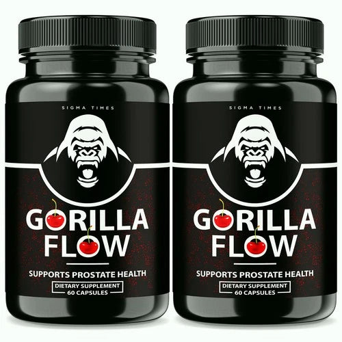 (2 Pack) Gorilla Flow Men's Prostate Health Pills for Advanced Urinary Support