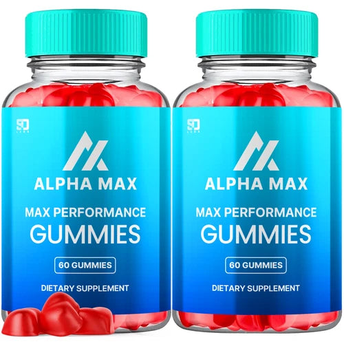 (2 Pack) Alpha Max Performance Gummies for Men Advanced Supplement 120 Gummies