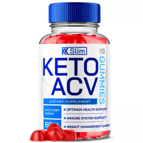X Slim ACV Keto Gummies, X Slim for Weight Loss & Fat Burning 60 Gummies 1 Pack