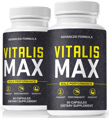 (2 Pack) Vitalis Max Pills for Men to Boost Male Health, Performance, & Vitality