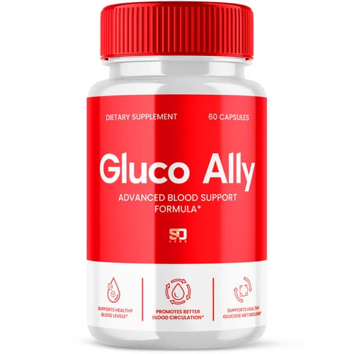 Gluco Ally Pills - Gluco Ally Blood Health Support Formula - 60 Capsules